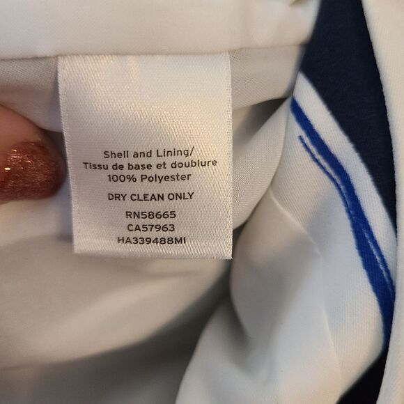 Halogen A- Symmetrical Striped Blazer - Picture 8 of 10